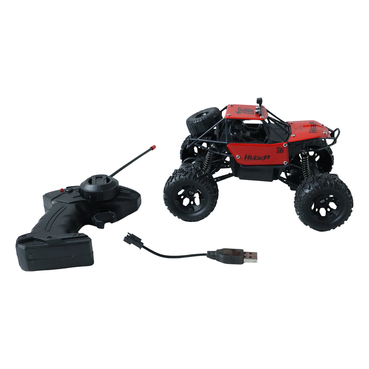 Rock Crawler Monster RC Truck All Terrain Stunt Racing Car Rechargeable Indoor Outdoor Toy Car