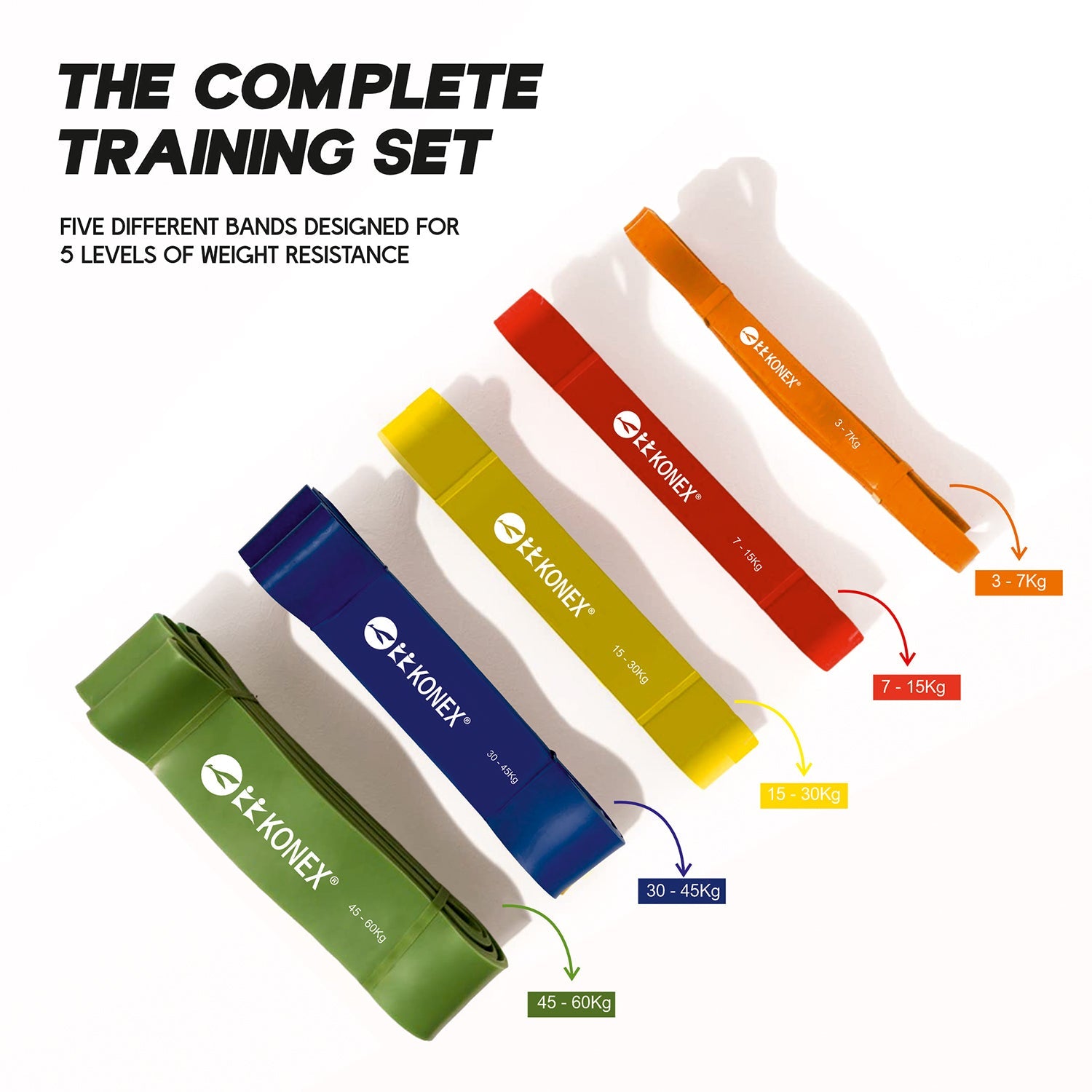 Exercise resistance band for strength training
