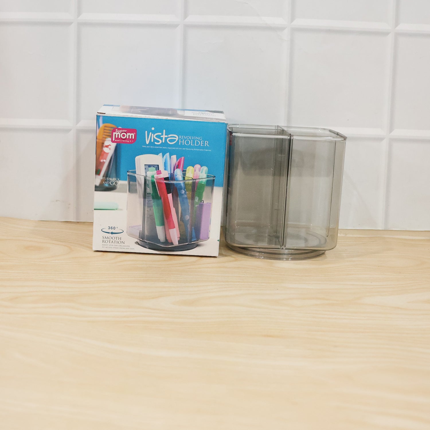 Supermom Vista 360Â° Rotating Acrylic Pen Stand