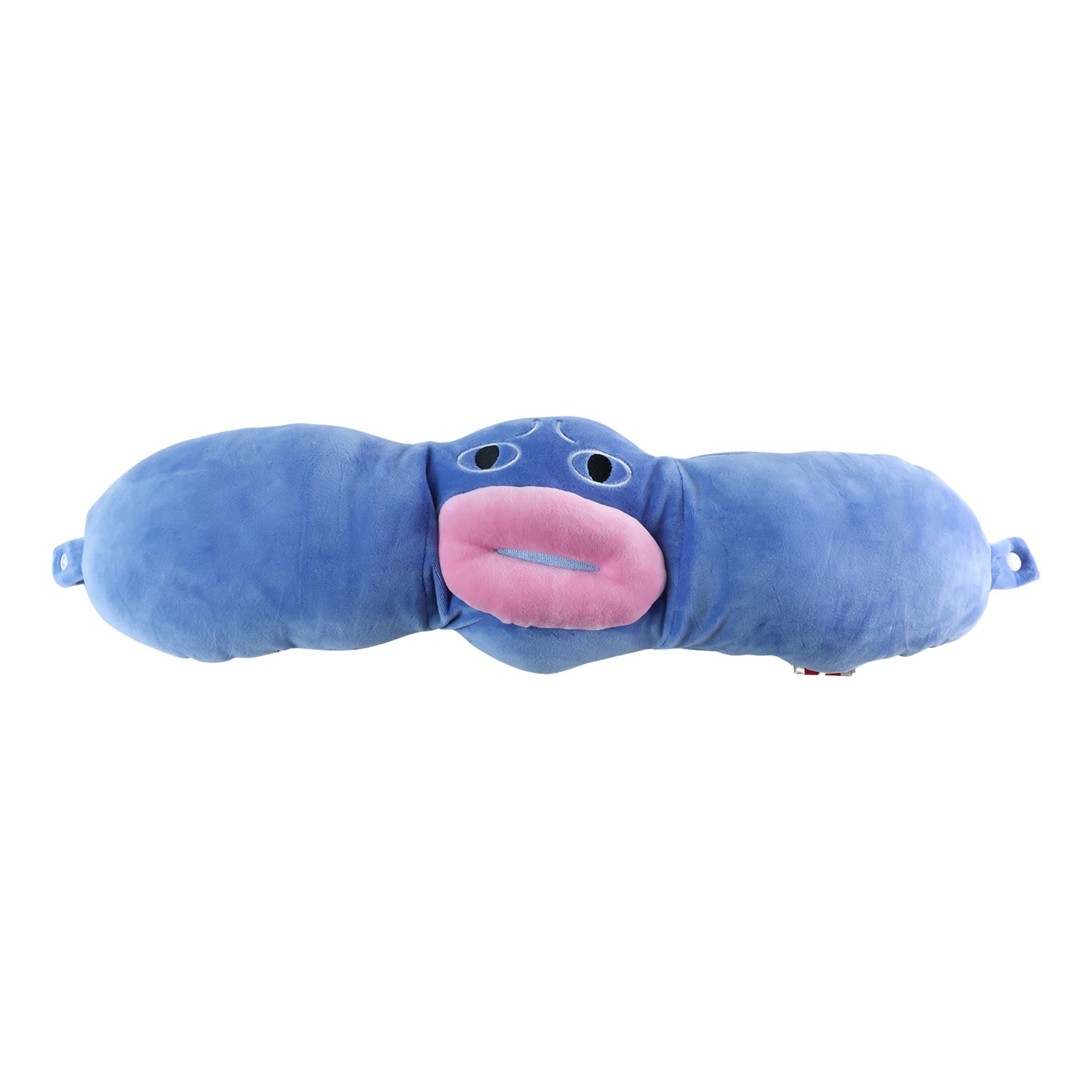 U Shaped Neck Pillow Blue Cute Character Travel Pillow Soft Support (1 Pc)