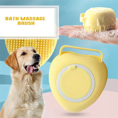 6424 Silicon Massage Bath Brush Hair, Scalp & Bathing Brush For Cleaning Body DeoDap