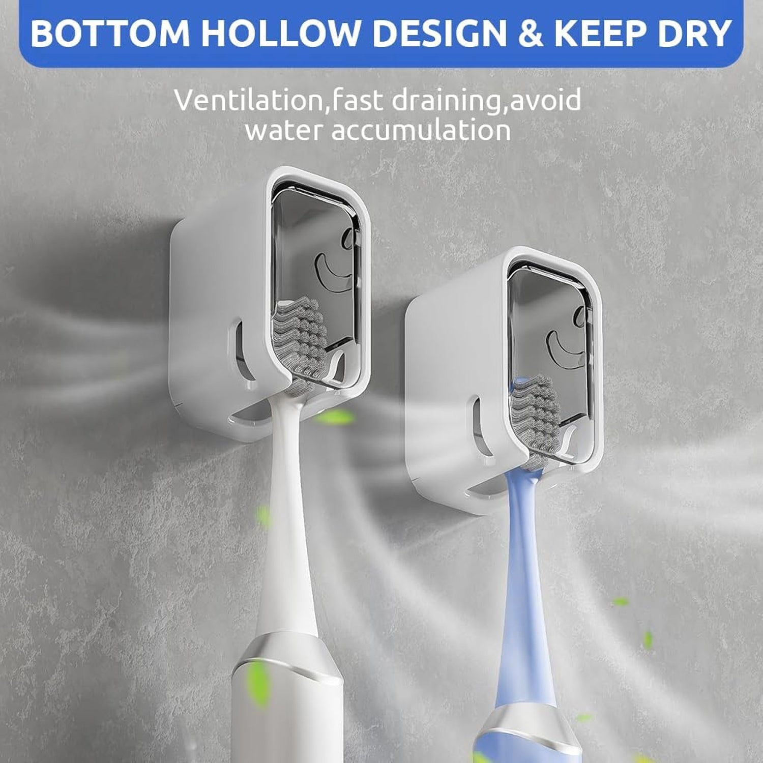 Compact and waterproof toothbrush holders suitable for travel