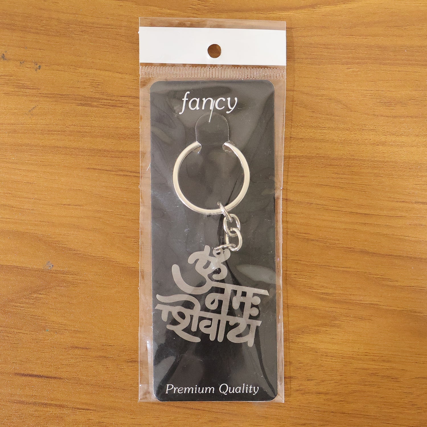 Premium Metal Om Namah Shivay Engraved Keychain 1 Pc