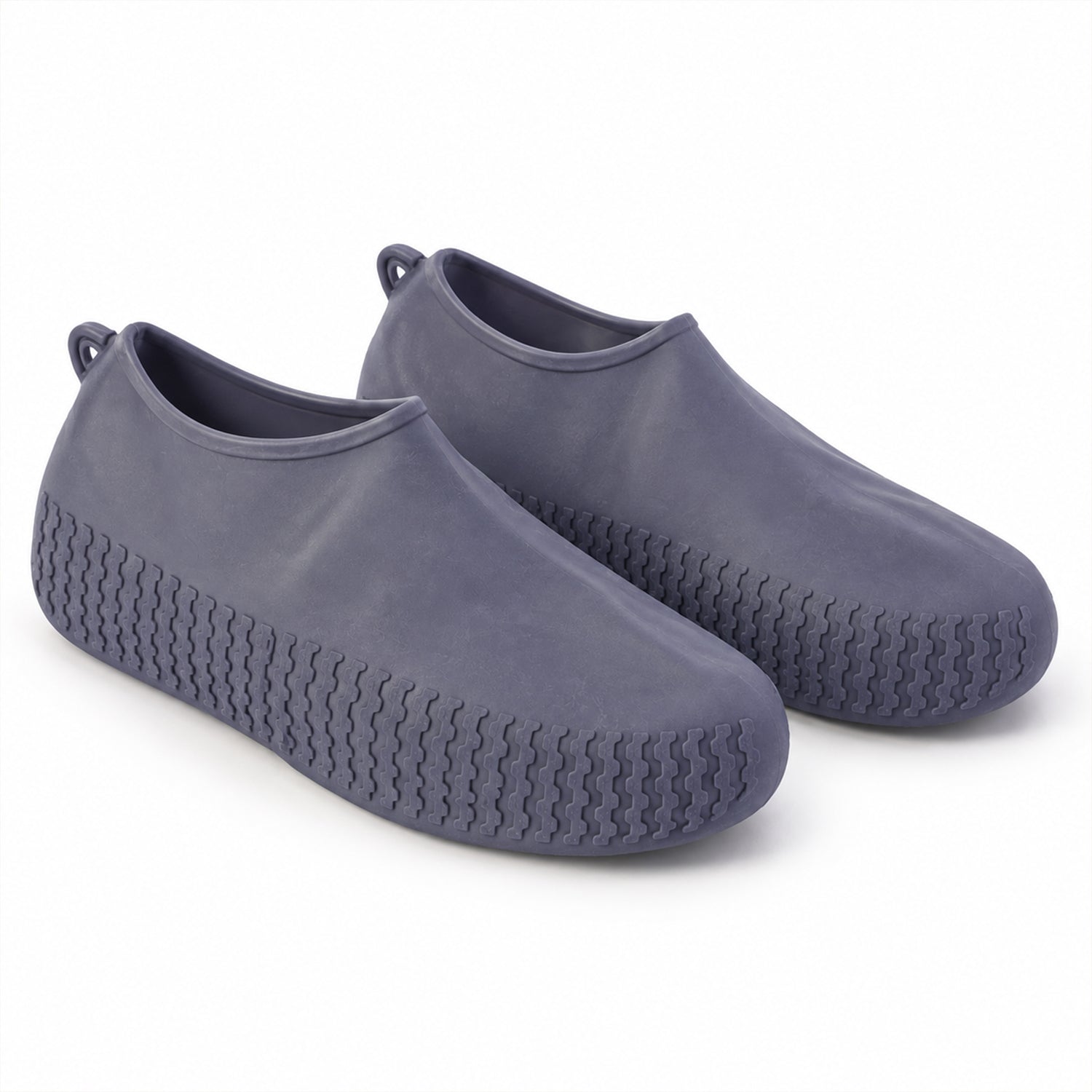 Reusable Silicone Rain Shoe Covers with Textured Sole (1 Pair, Small Size)