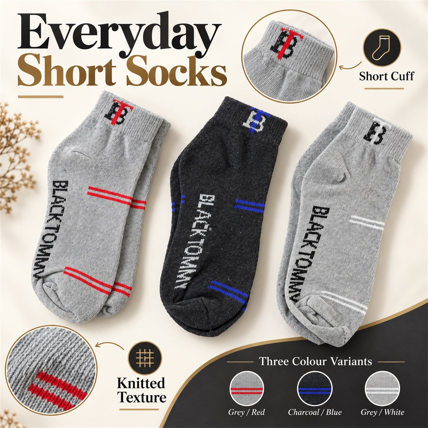 Ankle socks set view