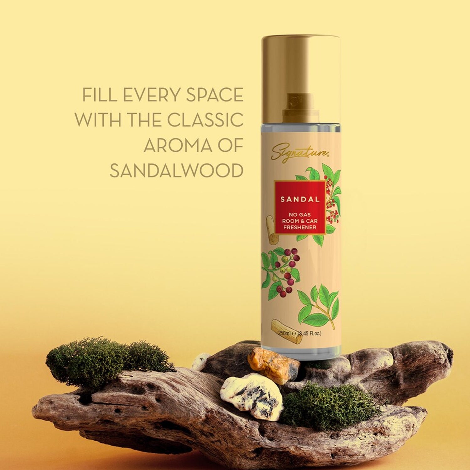 Sandalwood deodorizer spray bottle