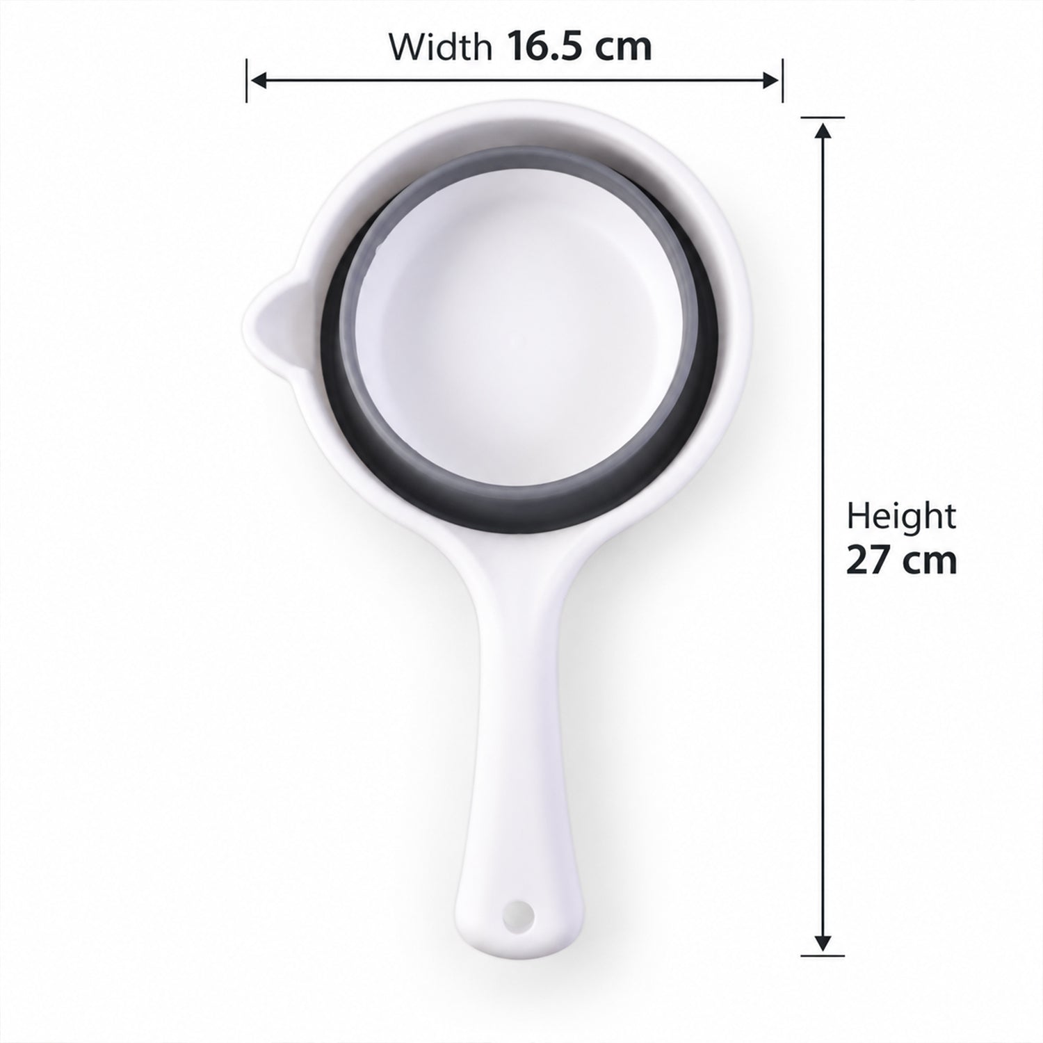 Design details of collapsible water scoop.