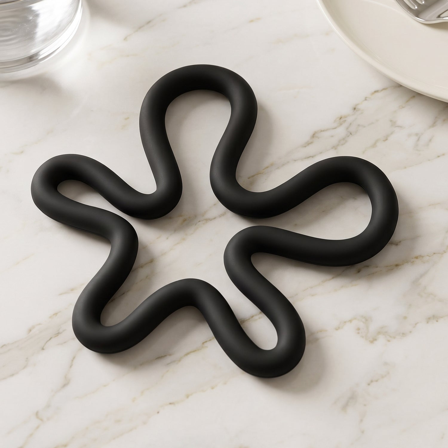 Trivet mat used as a jar opener grip