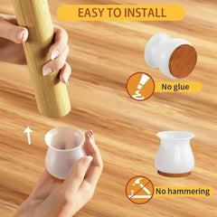 Premium Silicone Furniture Feet Pads (4 Pc Set / Mix Color)