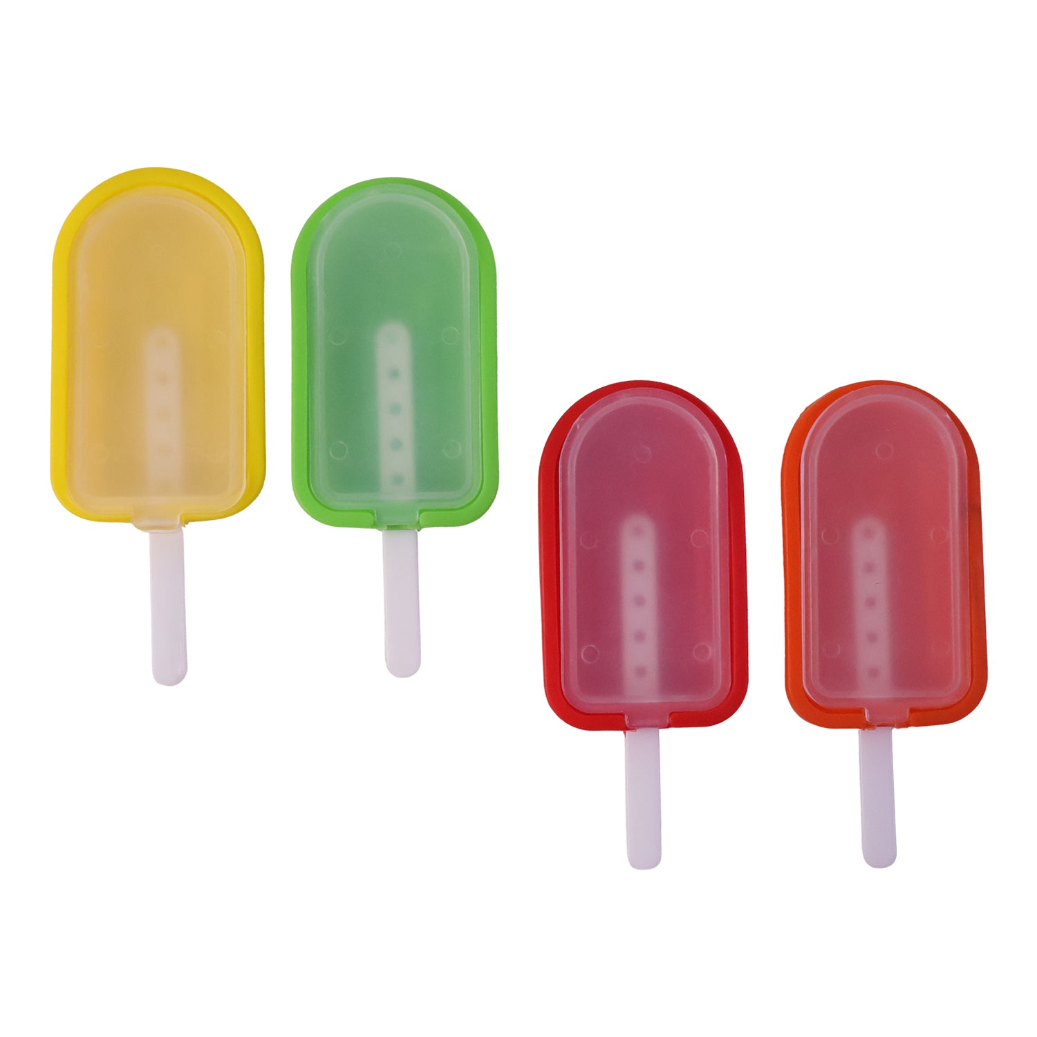 Premium Silicone Ice Cream Popsicle Mold Set 4 Pc