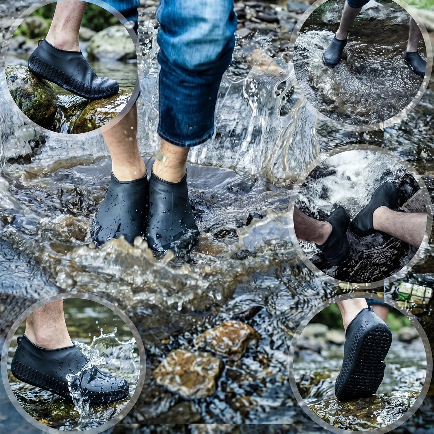 Waterproof shoe cover rain use
