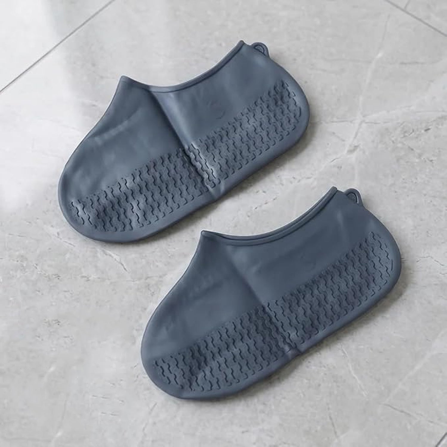 Grey shoe cover white bg