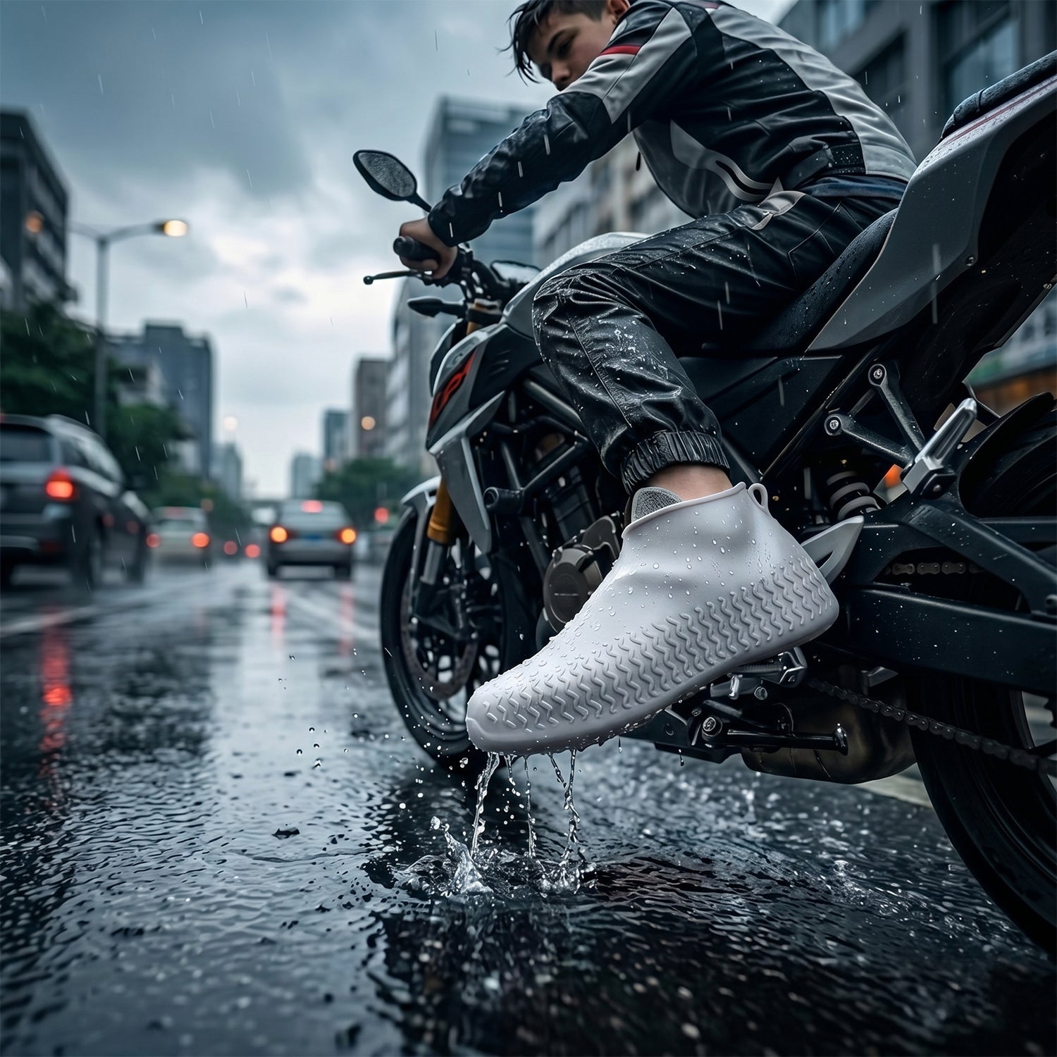 White shoe cover white bg