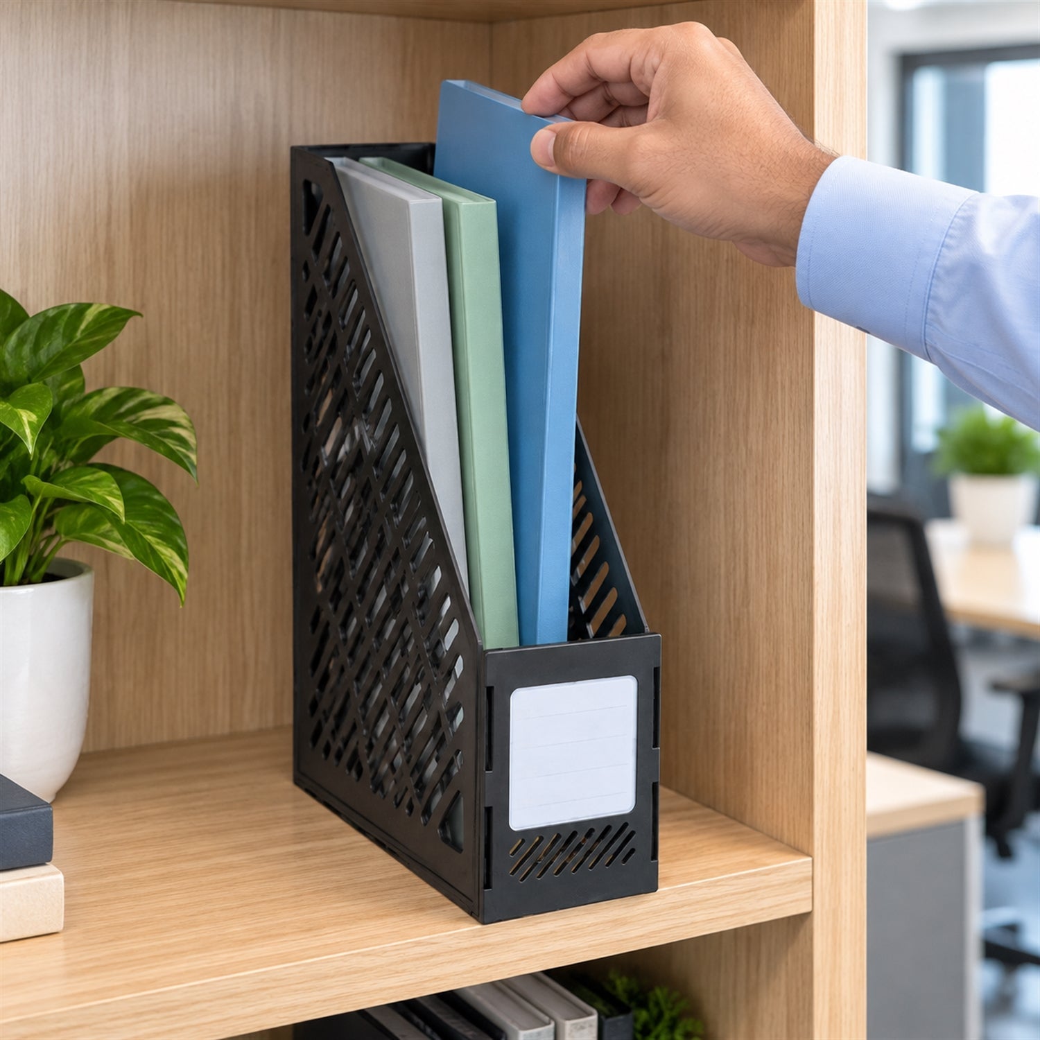 Document stand white bg