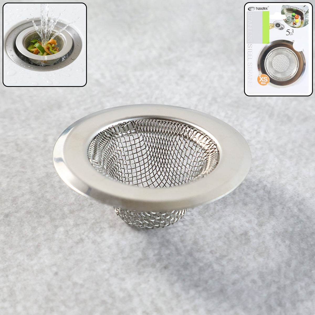 Stainless Steel Kitchen Sink Drain Strainer / Stopper (Extra Small (XS)/ 1 Pc)