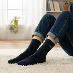 Navy Blue Casual Daily Wear Socks (1 Pair)