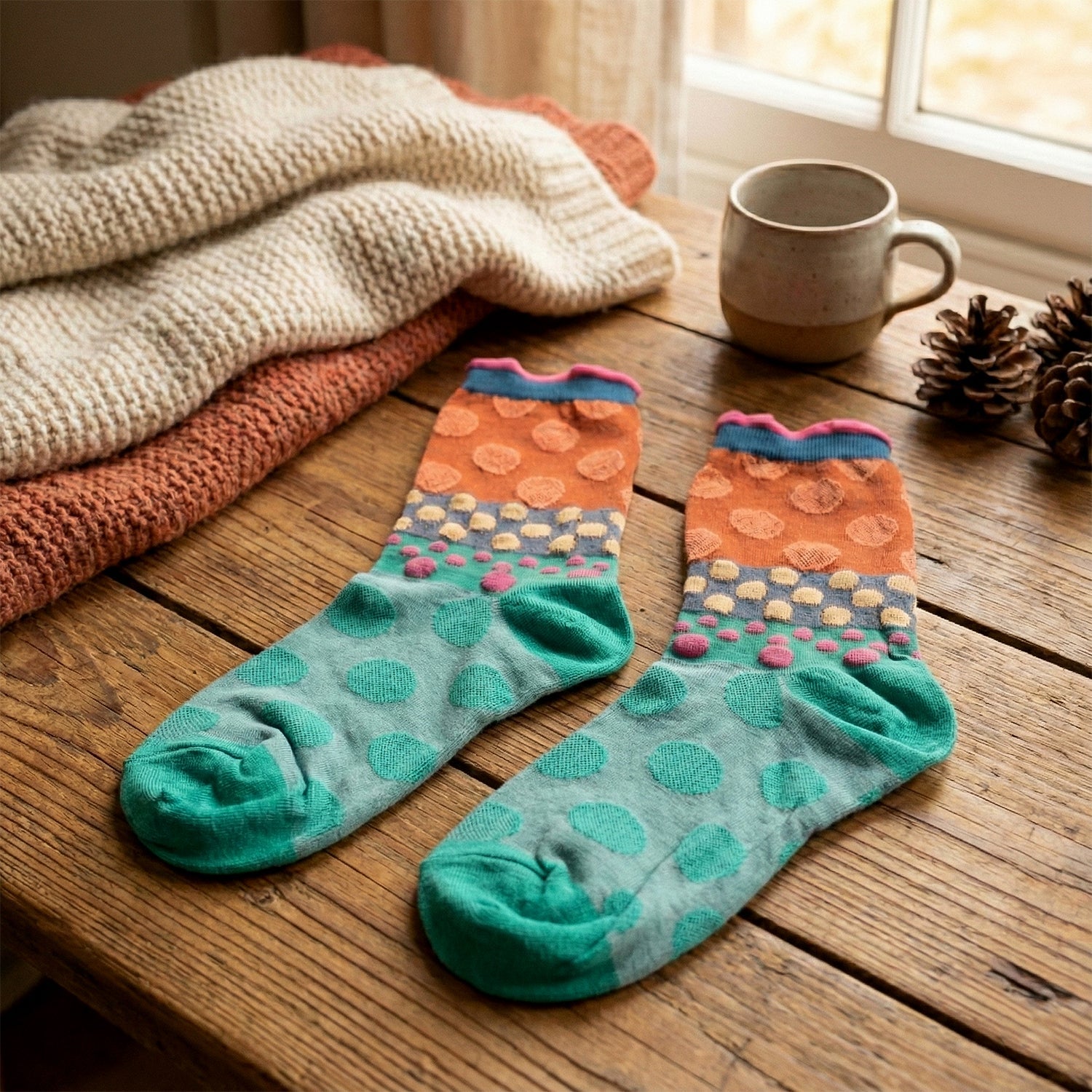 Premium Soft Light Socks (1 Pair / Medium )