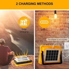 High Power Solar LED Flood Light (1 Pc, 2400mAh)
