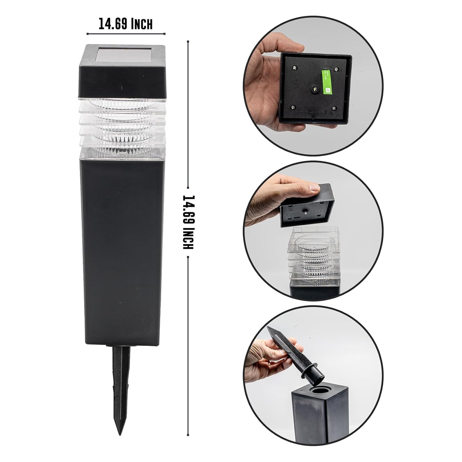Solar light size guide