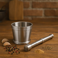 Steel Mortar for Spice Crushing