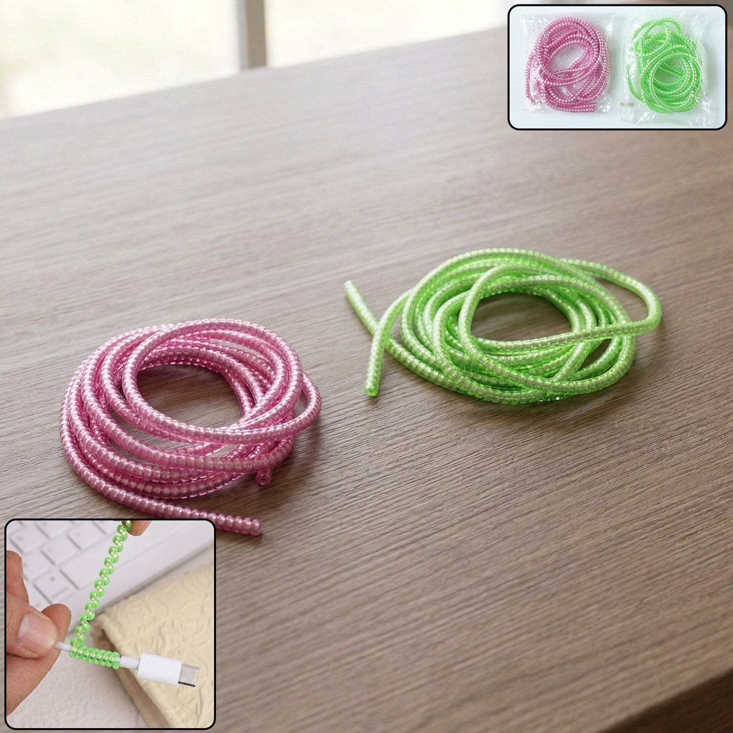 Flexible Spiral Cable Protector Sleeve (1 Pc)