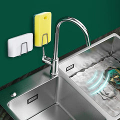 Metal adhesive wall hook in bathroom use