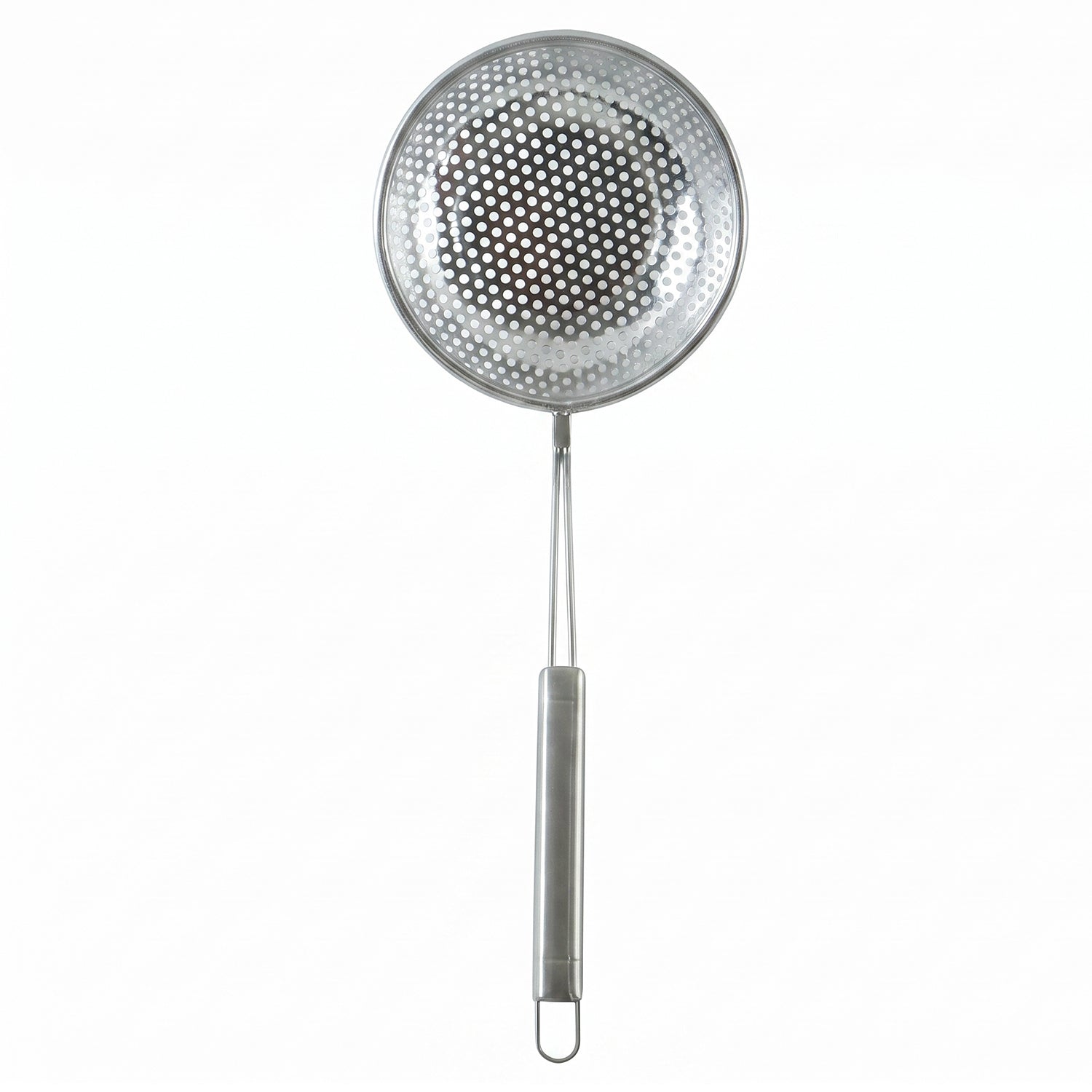 Stainless Steel Frying Strainer Skimmer Spoon with Long Handle (1 Pc)