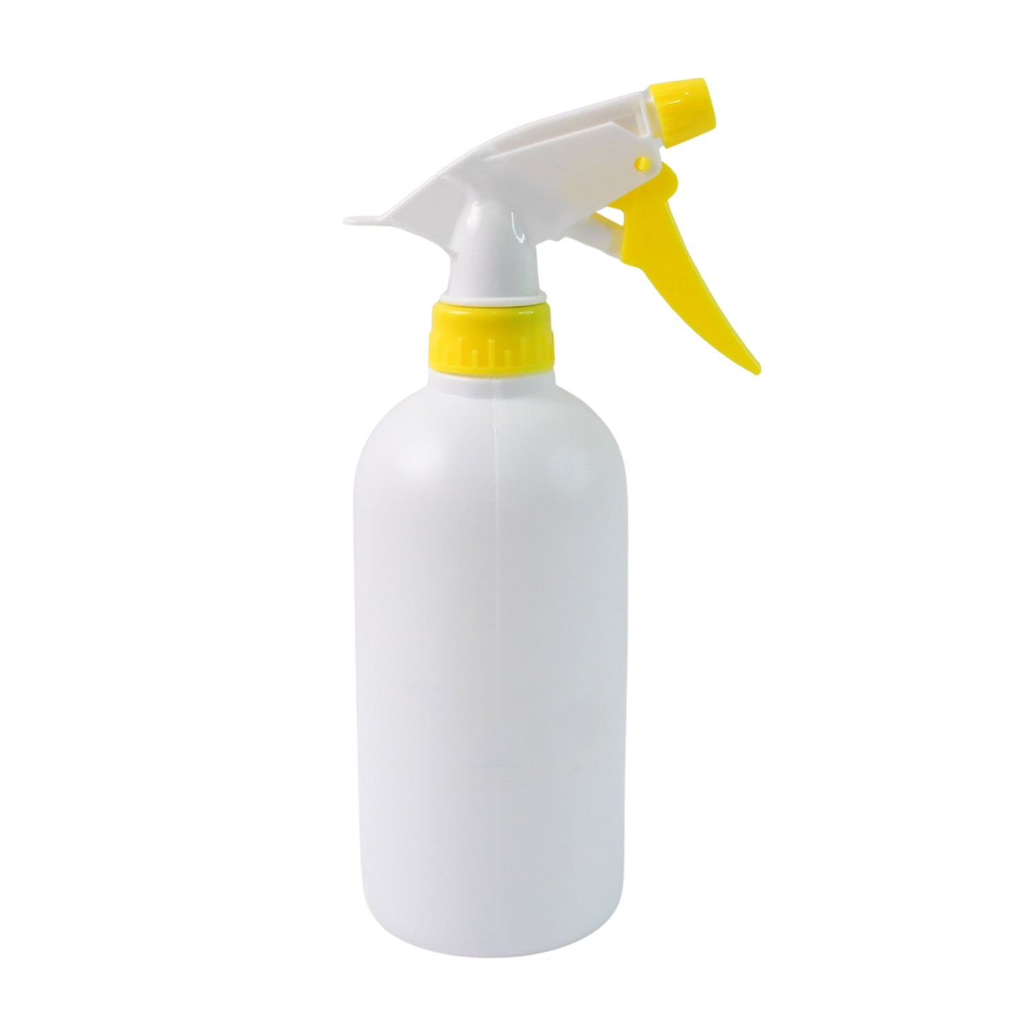 Floral spray bottle on white background