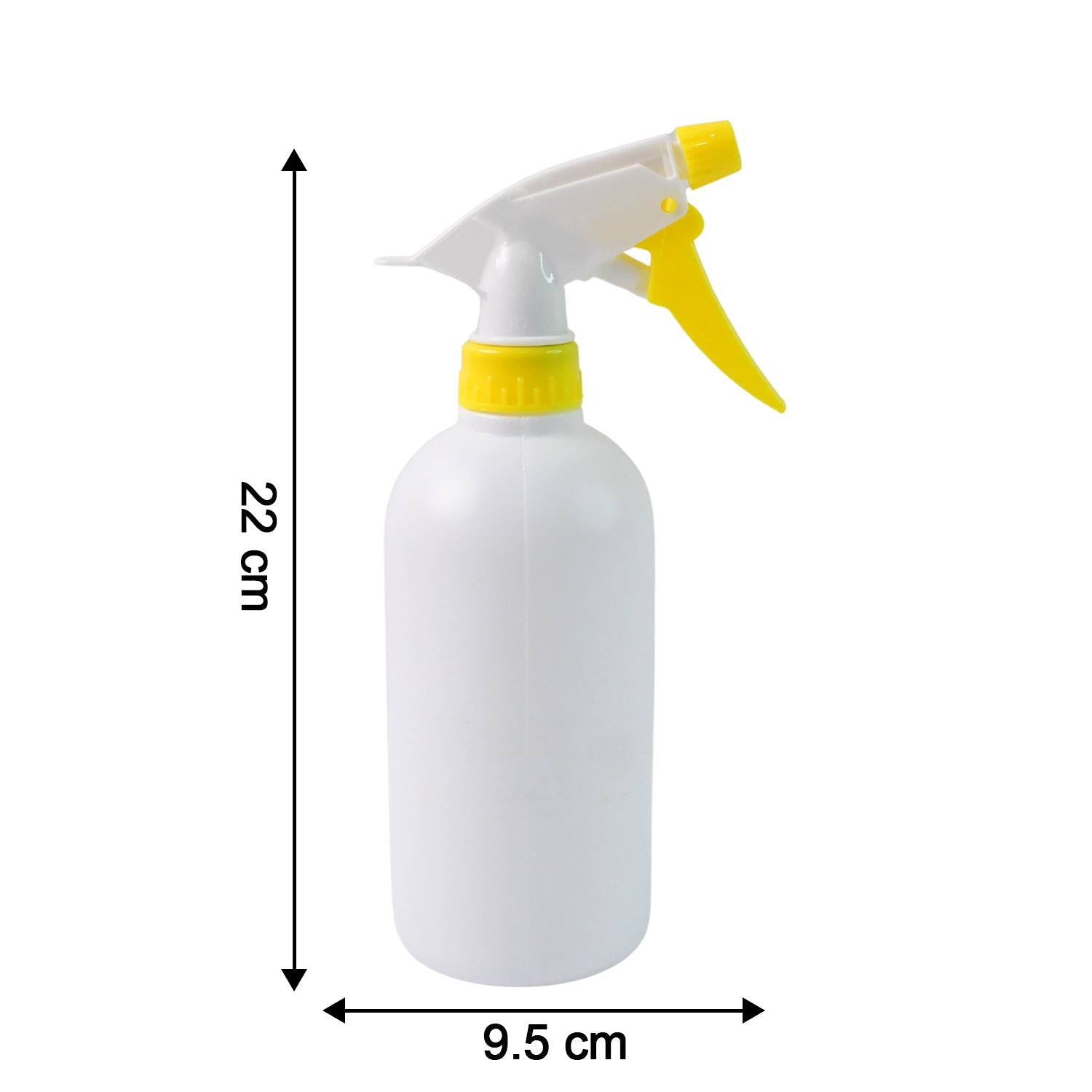Top view of floral printed spray bottle