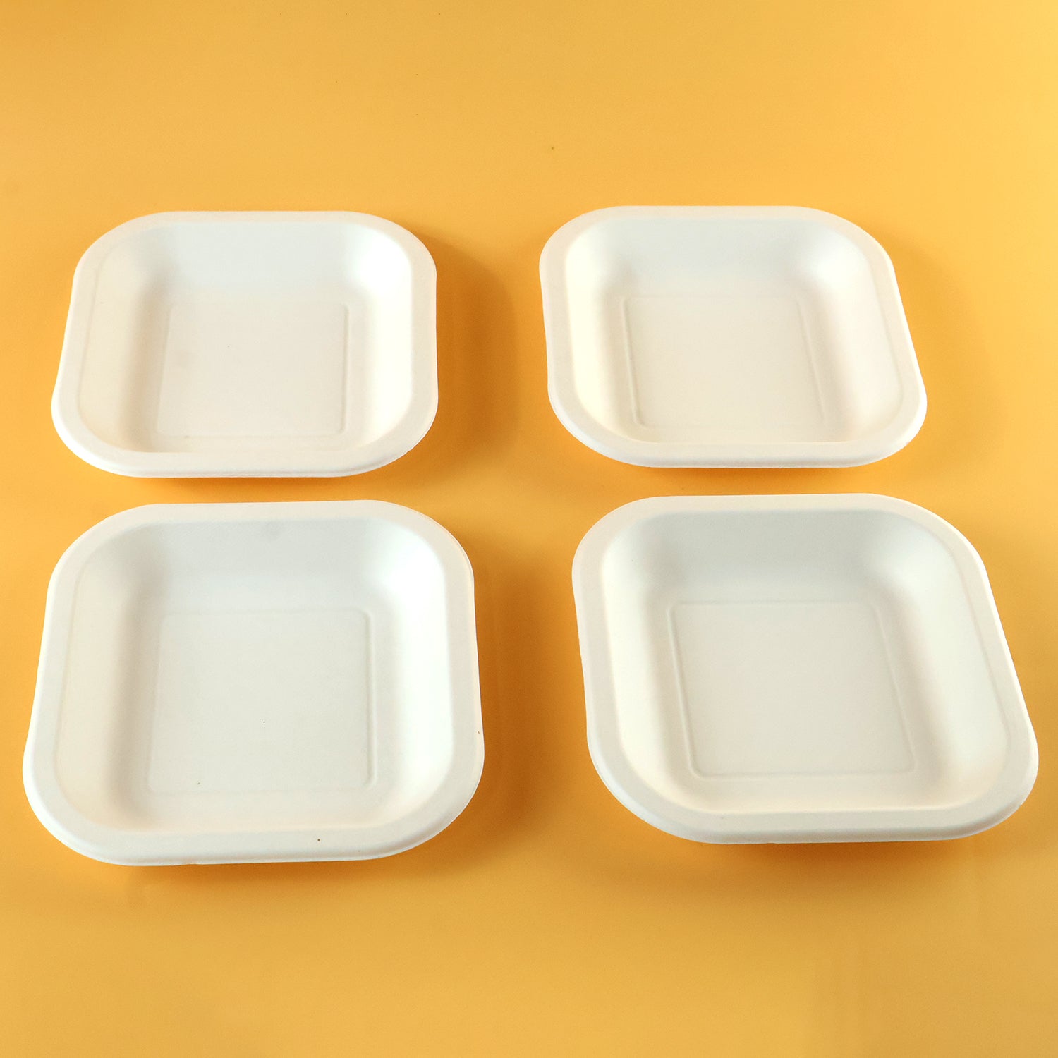 Disposable Food Tray Set – Square, 50 Pieces for Easy Serving