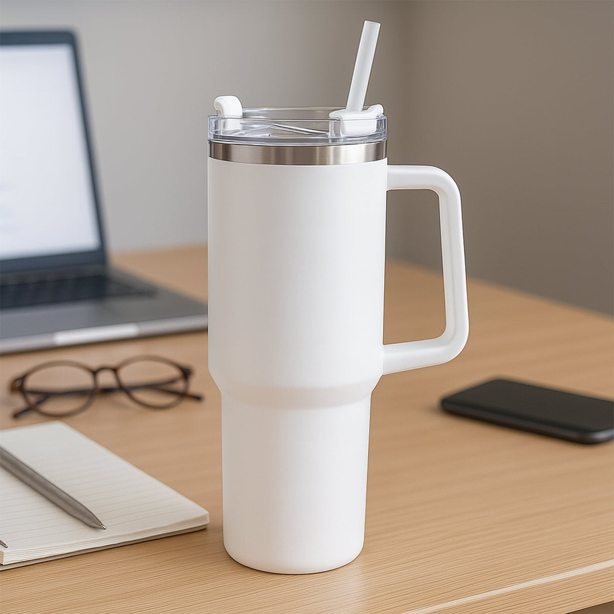 Premium Stainless Steel Vacuum Insulated Travel Mug  (890ML / 1 Pc)
