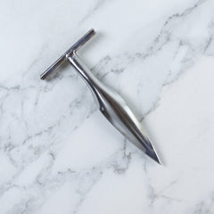 Stainless Steel Coconut Breaker Tool with Comfortable T-Handle (1 Pc)