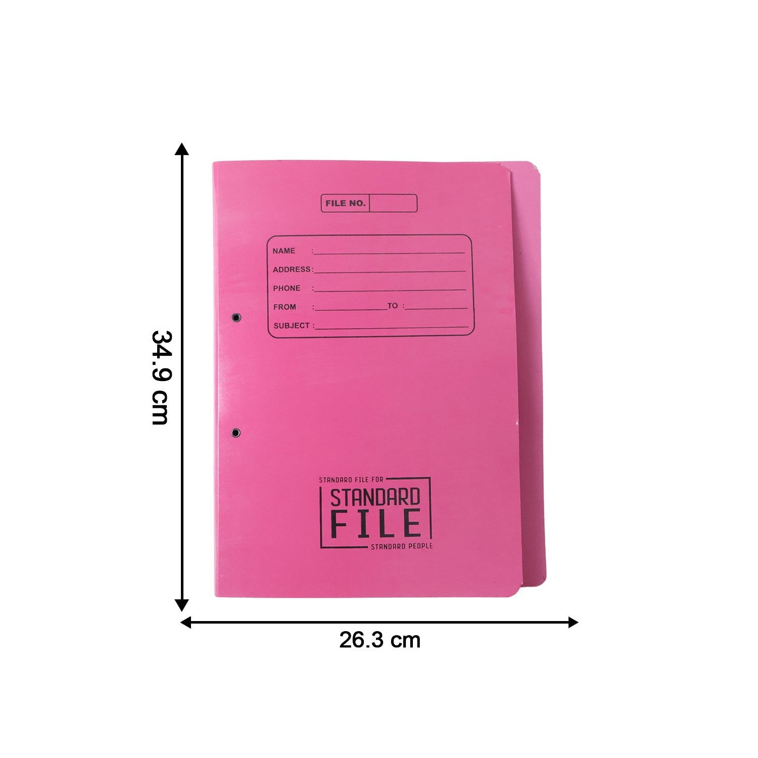 Premium Spring File Folder 35x25 cm, Office Document Holder with Metal Clip