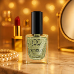 OG Beauty Sunshine Gold Starlet Glitter Nail Paint (10 ML / 1 Pc)