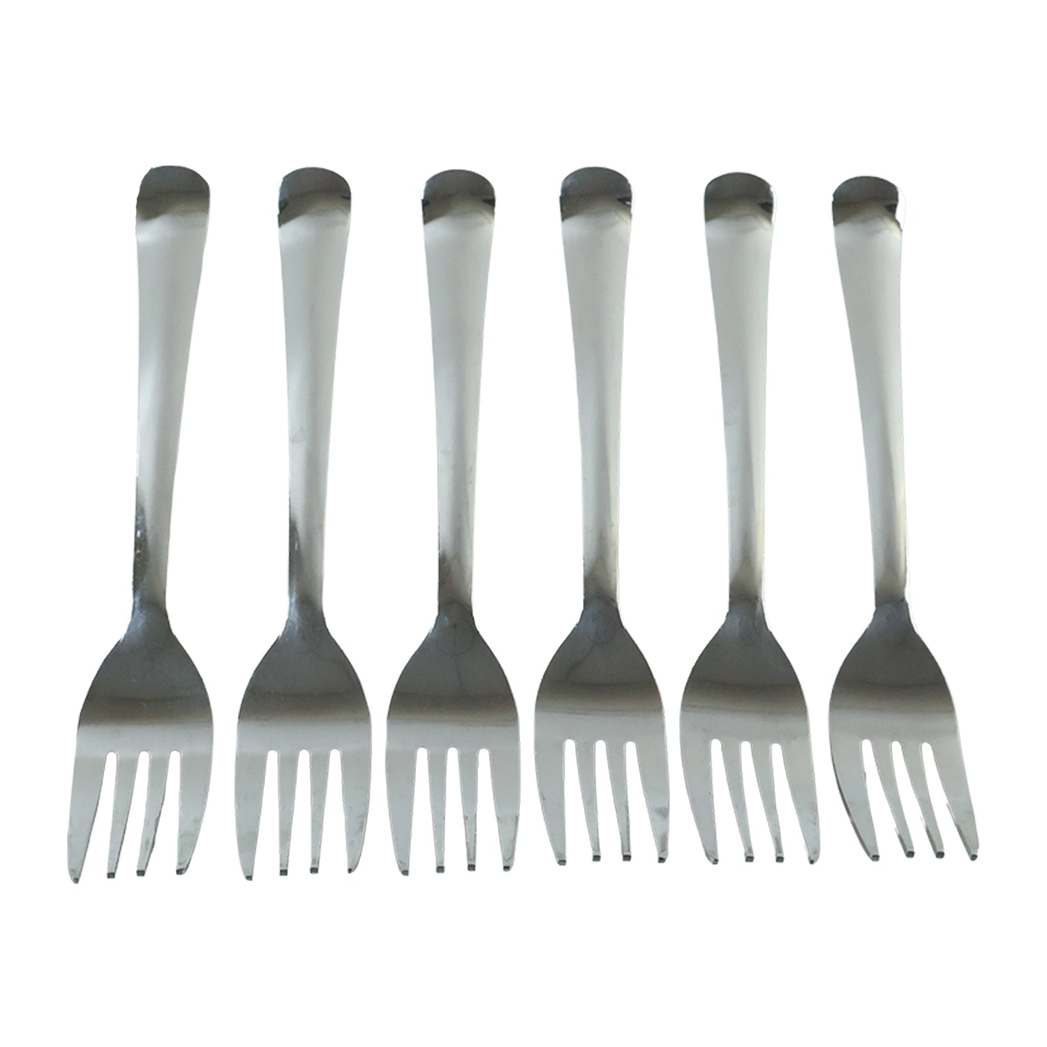 Apex dinner fork set on white background