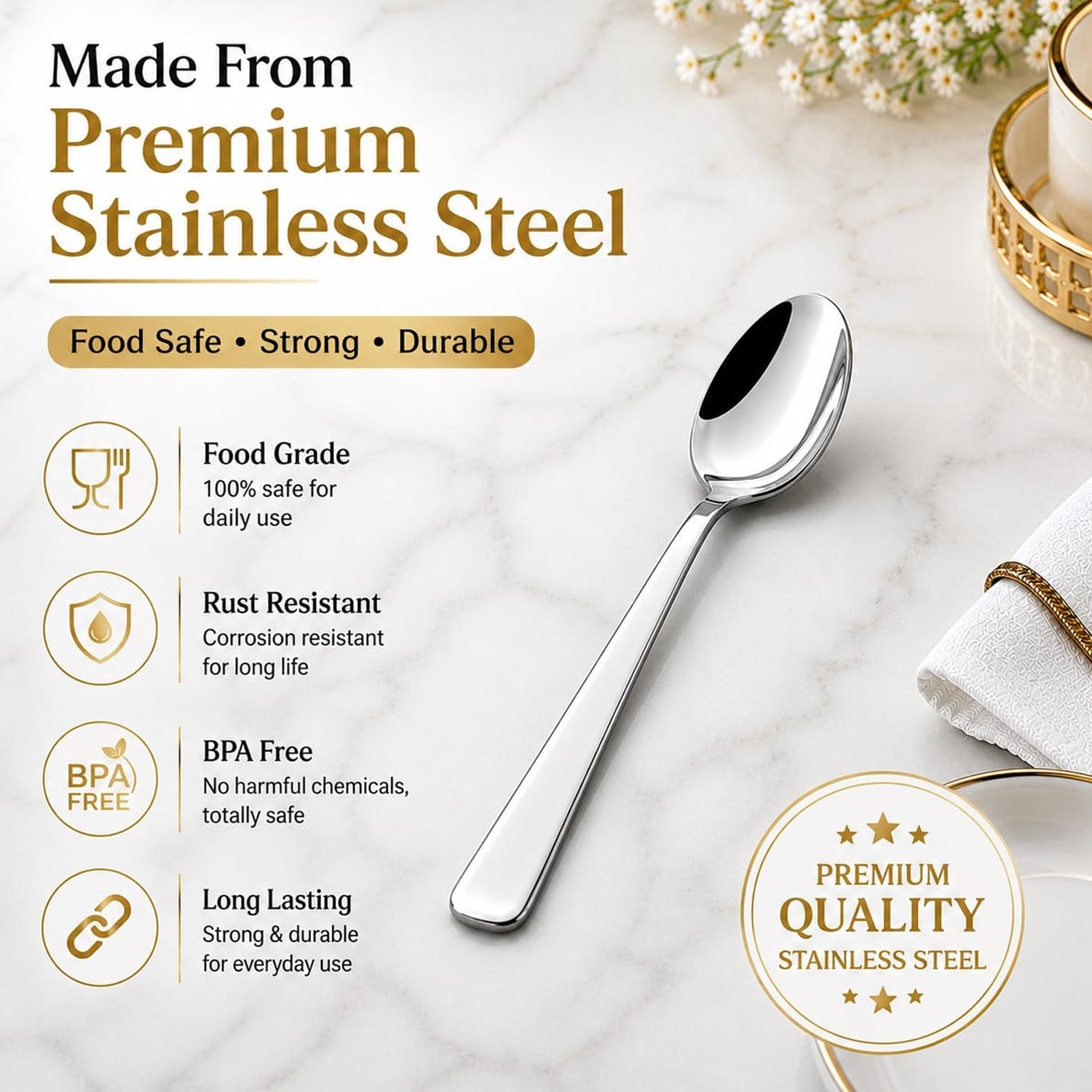 Baby spoon used to feed an infant