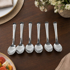 Close up of the smooth round spoon bowl