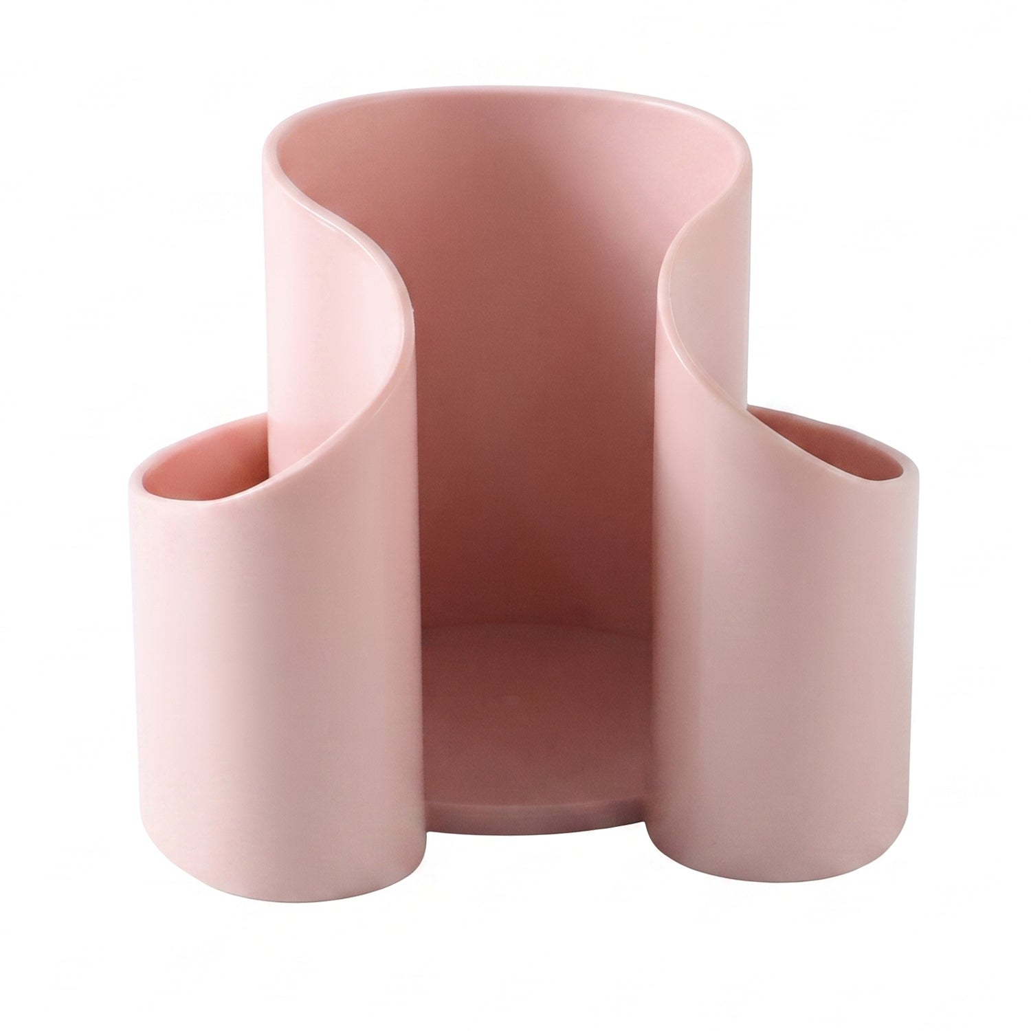 Plastic Cosmetic Desktop Organizer Caddy for Cotton Pads and Makeup (1 Pc)