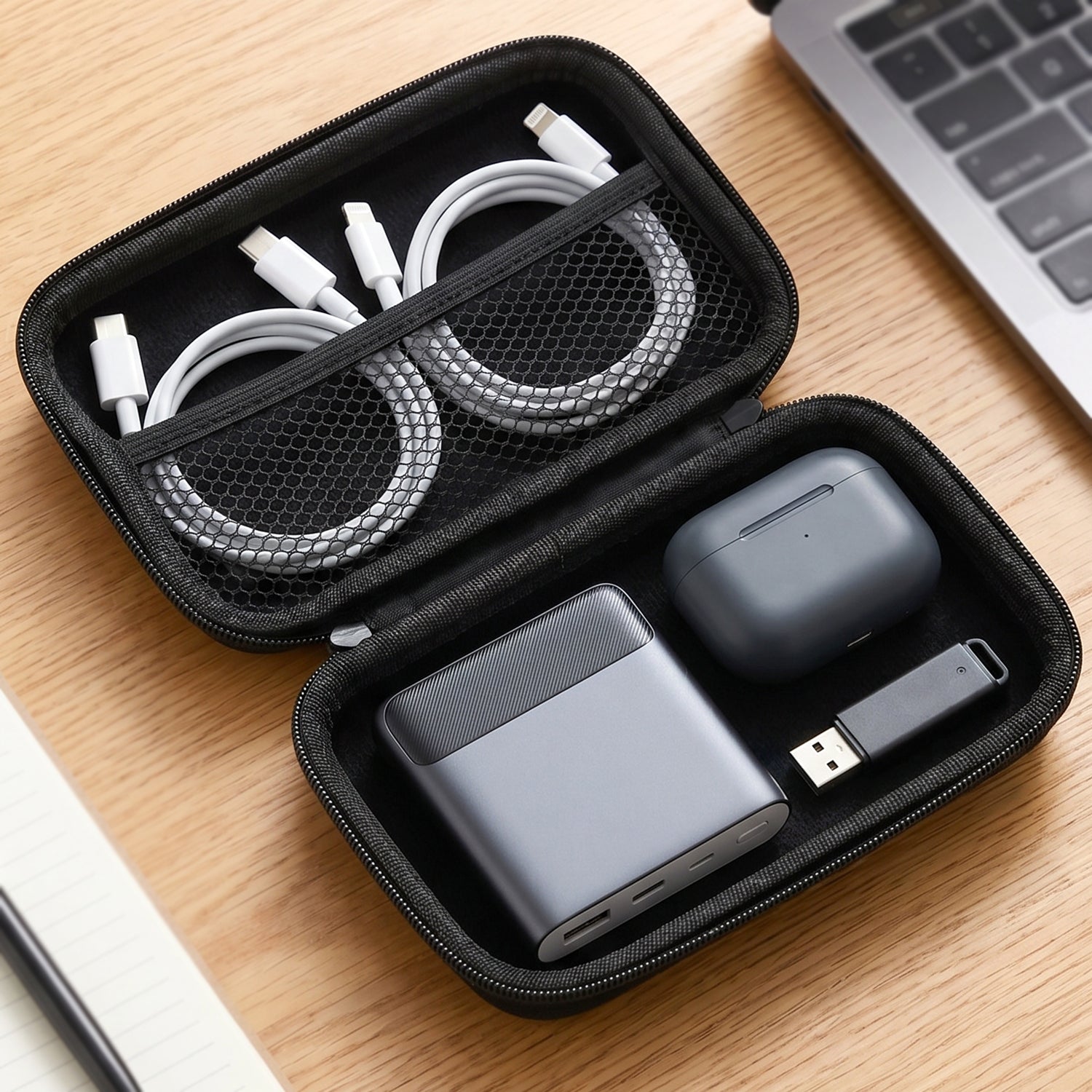 portable zipper gadget pouch