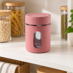 Multipurpose 750 ML Plastic Container with Window and Twist Screw Lid