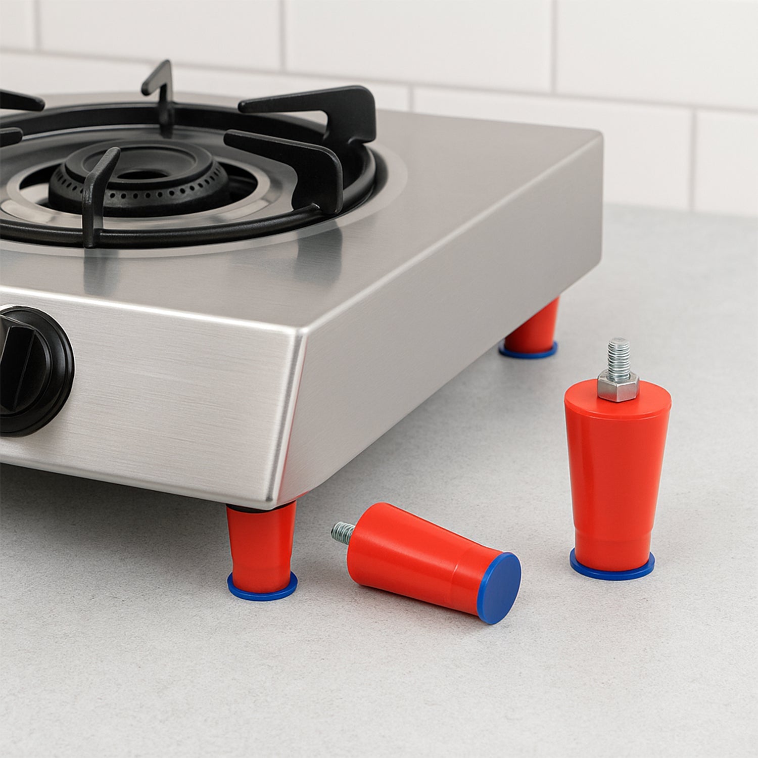 Universal Heavy-Duty Stove Legs Close-up