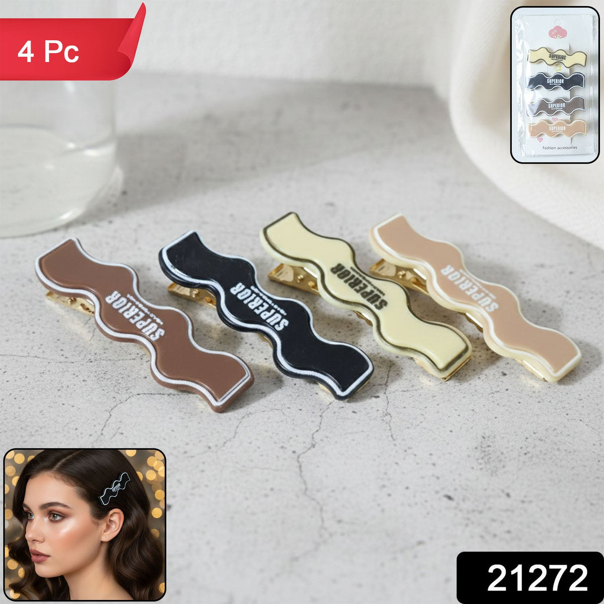 Fashion hair clips pin set for girls and women
