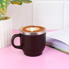 Apex Premium Double Wall Stainless Steel Cappuccino Mug Gift Set (6 Pc / 100 ML)