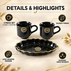 Cup platter design detail