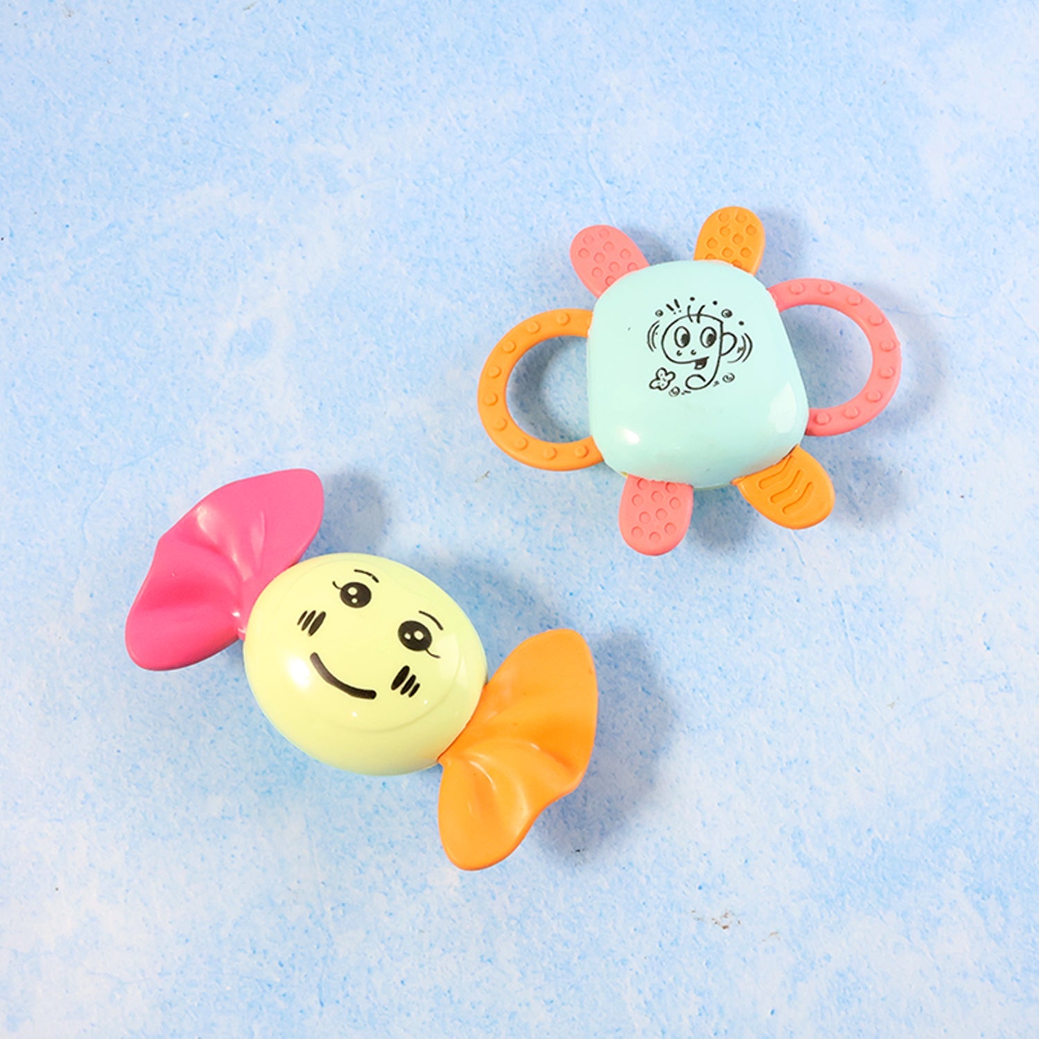 Play Cart Tiny Joys Rattle Toy Set – 6-in-1 Baby Rattles