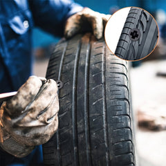 Black screw plug tubeless tire