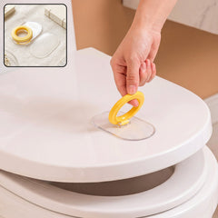 Plastic toilet seat lifter handle for hygienic lid opening