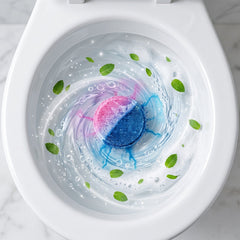 White peach fragrance toilet cleaning tablet for the cistern