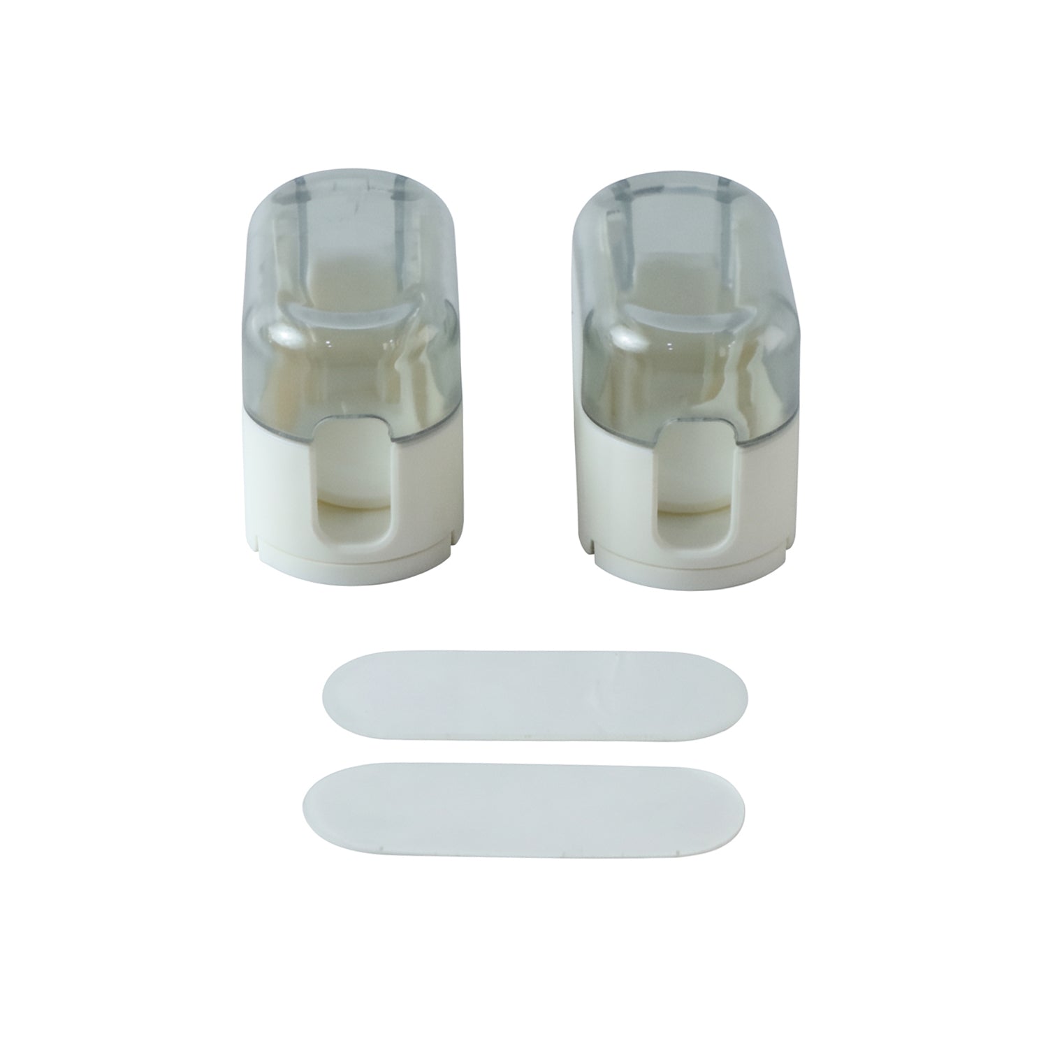 Portable toothbrush holder on white background