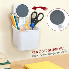 Wall-Mounted Toothbrush & Bathroom Storage Organizer (1 Pc)